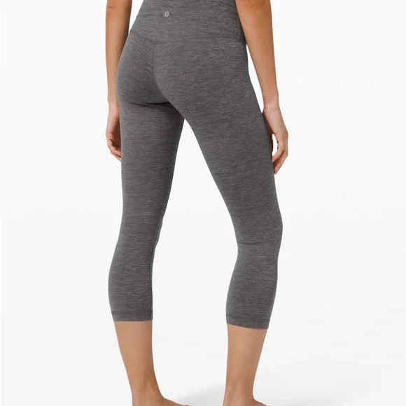 Lululemon Gray Leggings Align HR Crop 21” - Picture 5 of 6